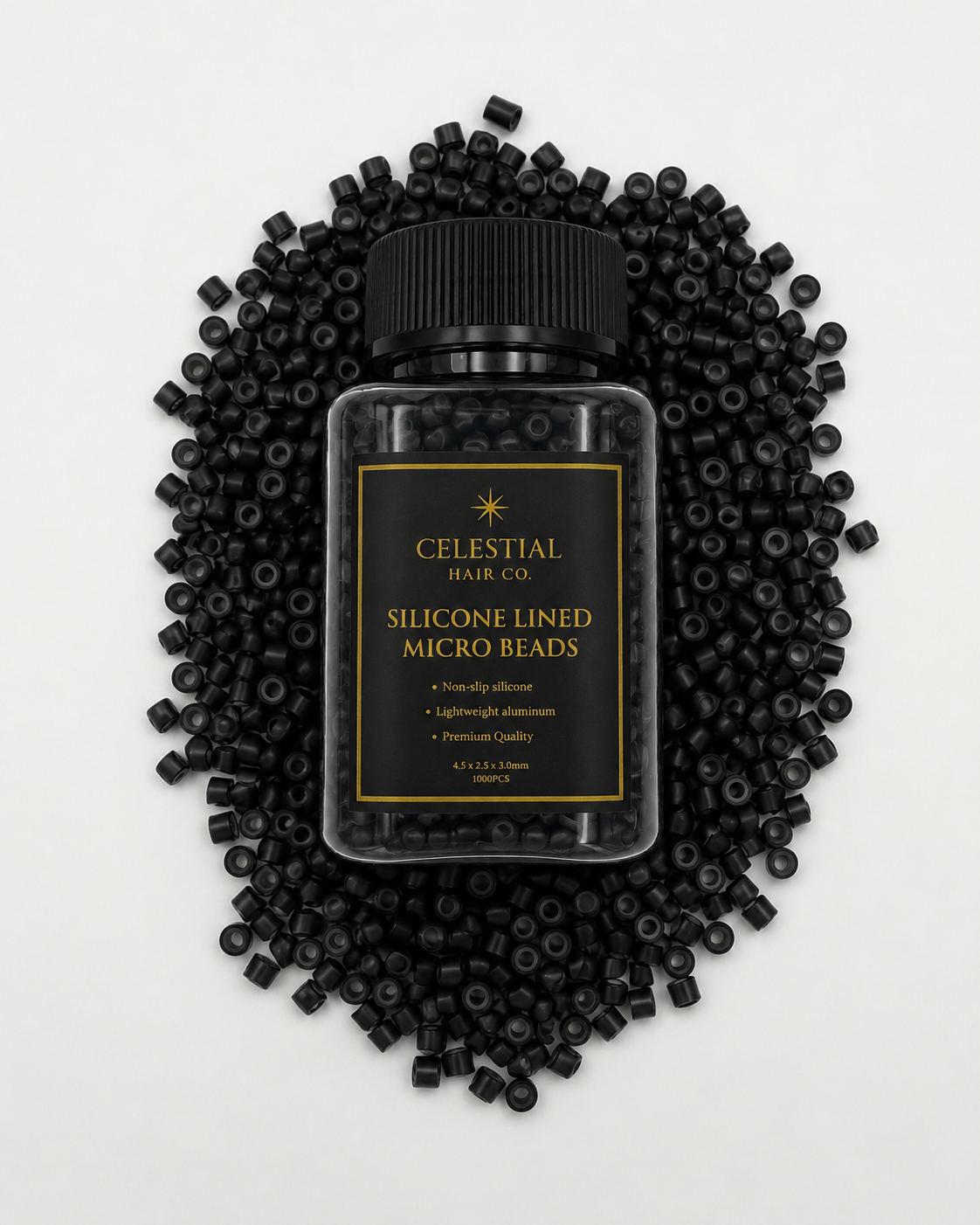 Celestial Silicone-Lined Micro Bead