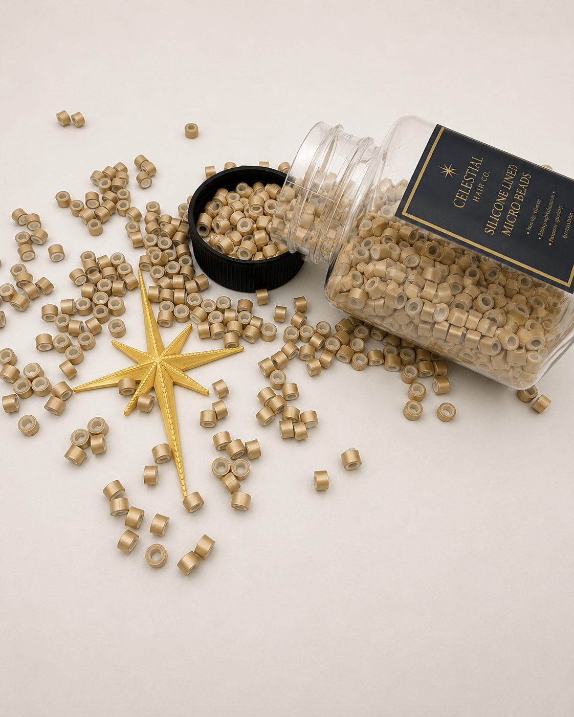 Celestial Silicone-Lined Micro Bead