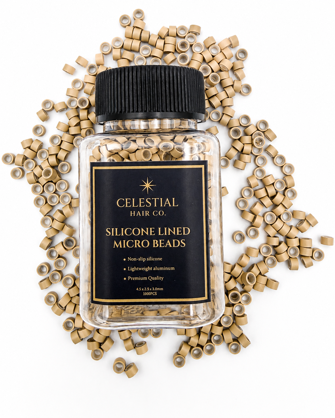 Celestial Silicone-Lined Micro Bead