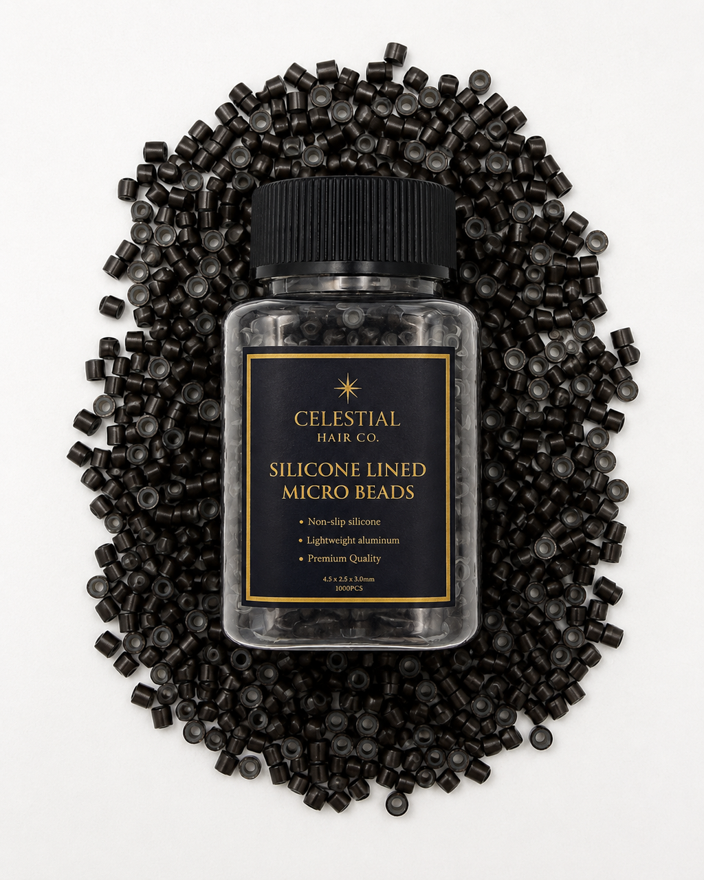 Celestial Silicone-Lined Micro Bead